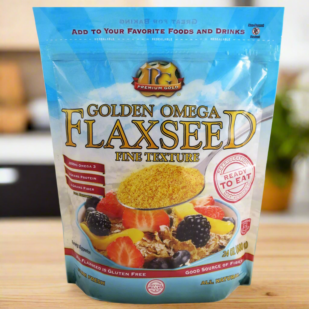 Finely Ground Golden Flaxseed – 24 oz