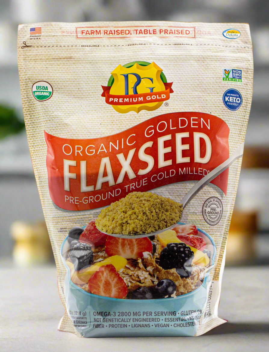 Organic Medium Ground Flaxseed – 4 lb