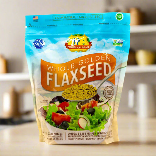 Whole Golden Flaxseed – 2 lb