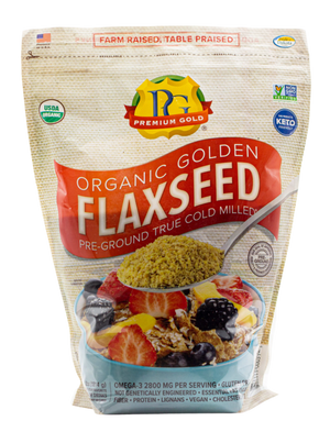 Organic Medium Ground Flaxseed – 4 lb