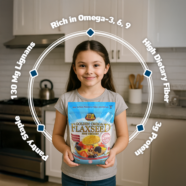 Finely Ground Golden Flaxseed 24 oz– 3 Pack