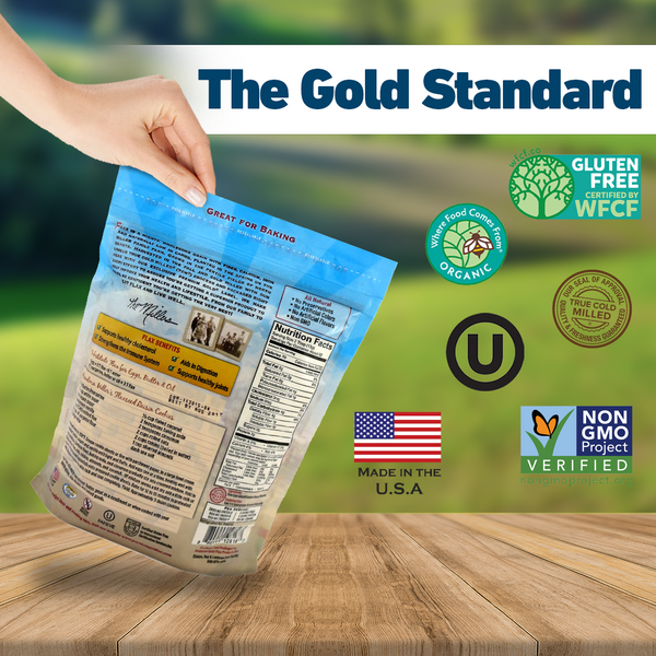 Finely Ground Golden Flaxseed 24 oz– 3 Pack