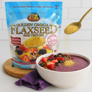 Finely Ground Golden Flaxseed 24 oz– 3 Pack