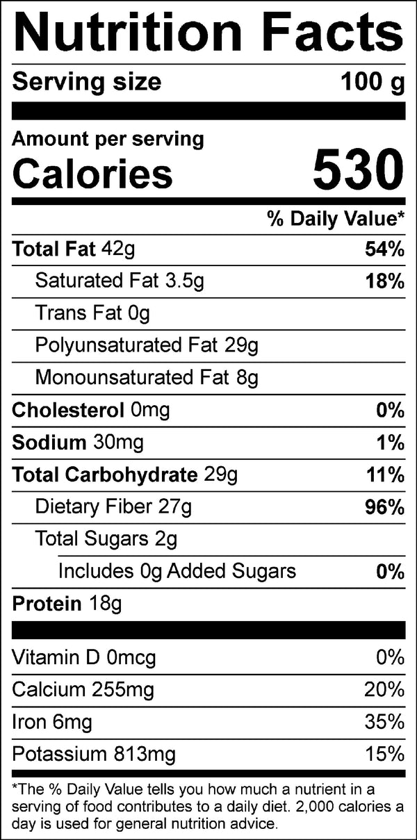 Natural Golden True Cold Milled Flaxseed | 25lb
