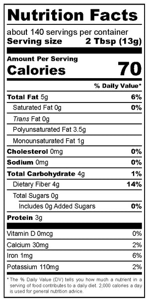 Finely Ground Golden Flaxseed – 24 oz