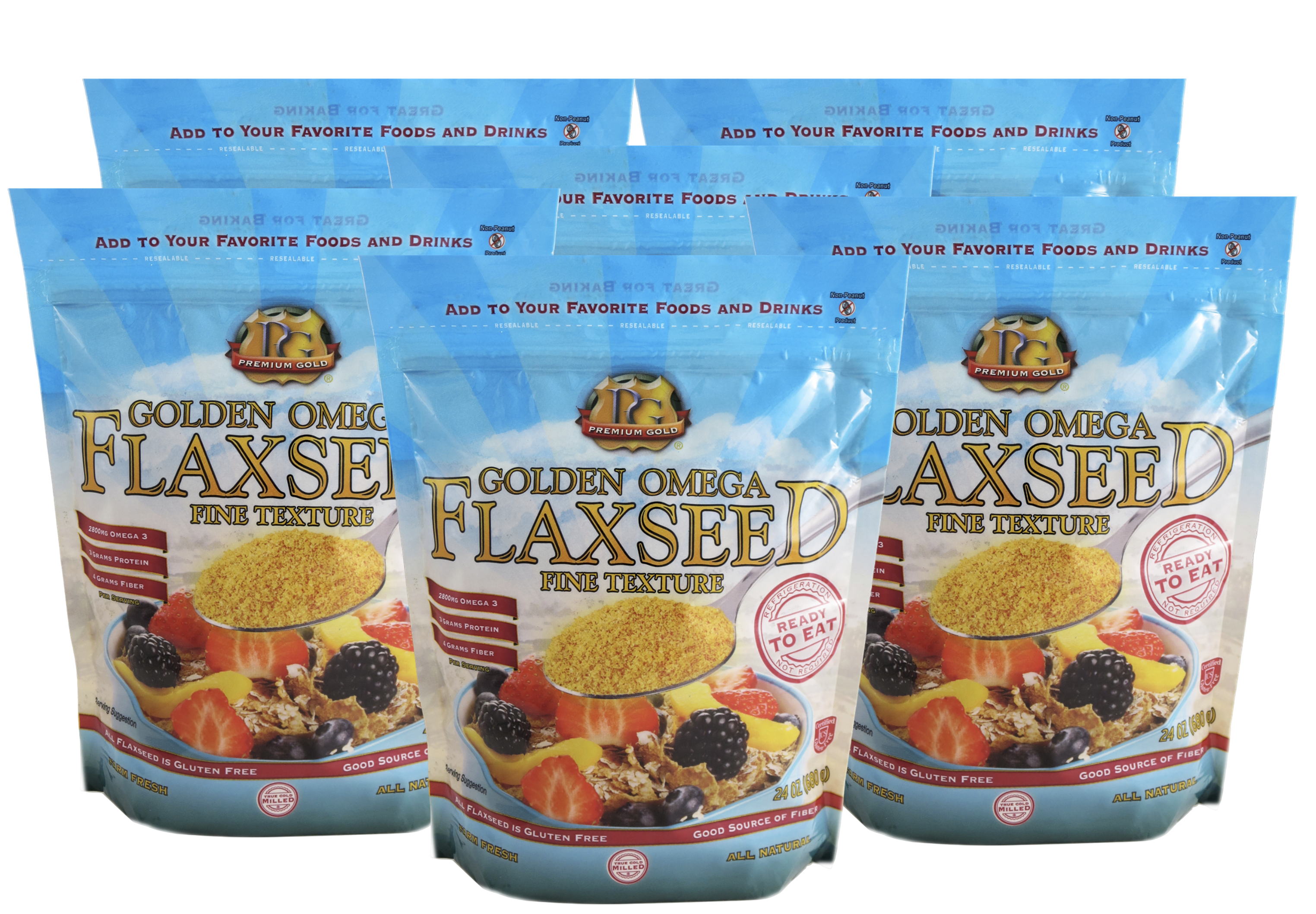 Organic Brown Linseed Pure Flaxseed Powder – Fine Ground Superfood For Smoothies & Baking