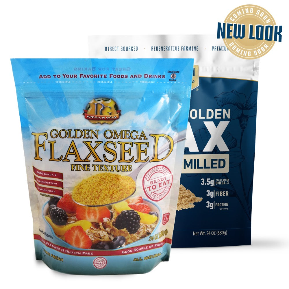 Finely Ground Golden Flaxseed – 24 oz