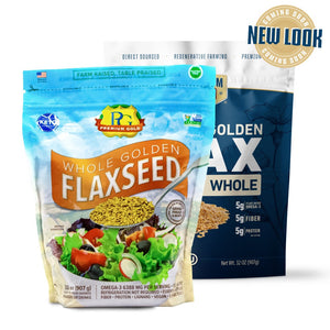 Natural Whole Golden Flaxseed – 6 Pack