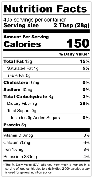 Certified Organic Golden Whole Flaxseed | 25 lb